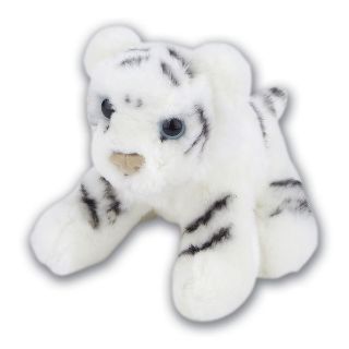 Obrázek z Tygr bílý sedící plyš 12cm 